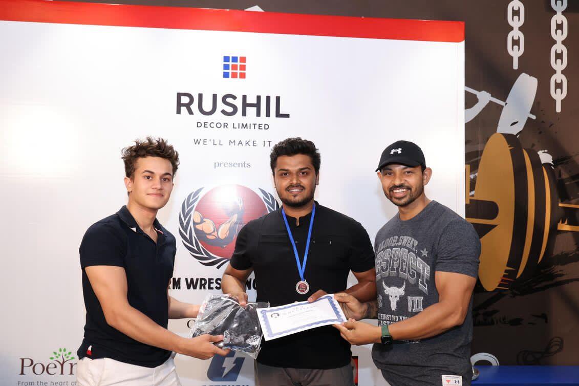 Aum Adhyaru Turns Gujarat Law Society (GLS) Gym into a Thrilling Arm-Wrestling Showcase.